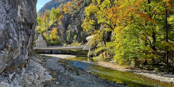 Vue du pont de la Birse à proximité de Choindez